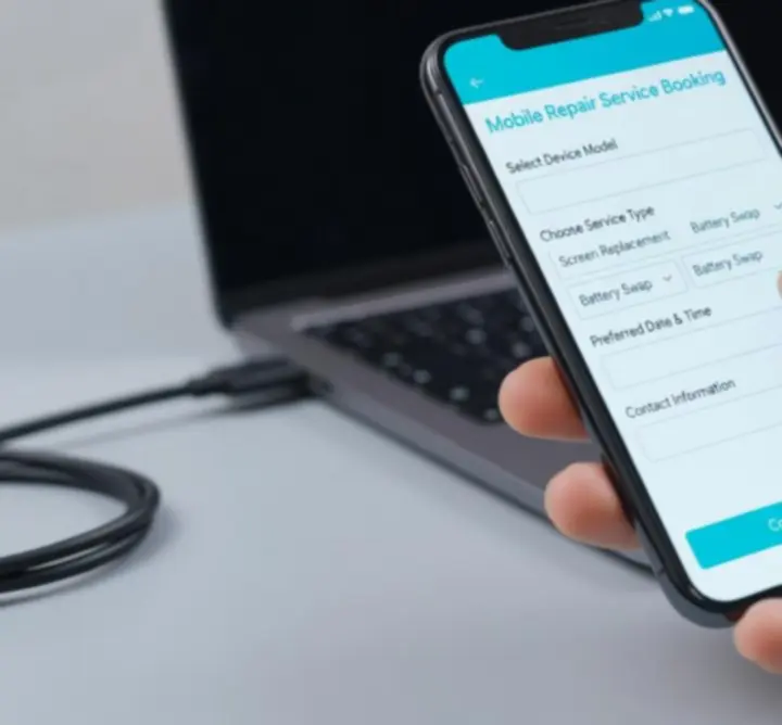 Ordering a custom phone case on a smartphone